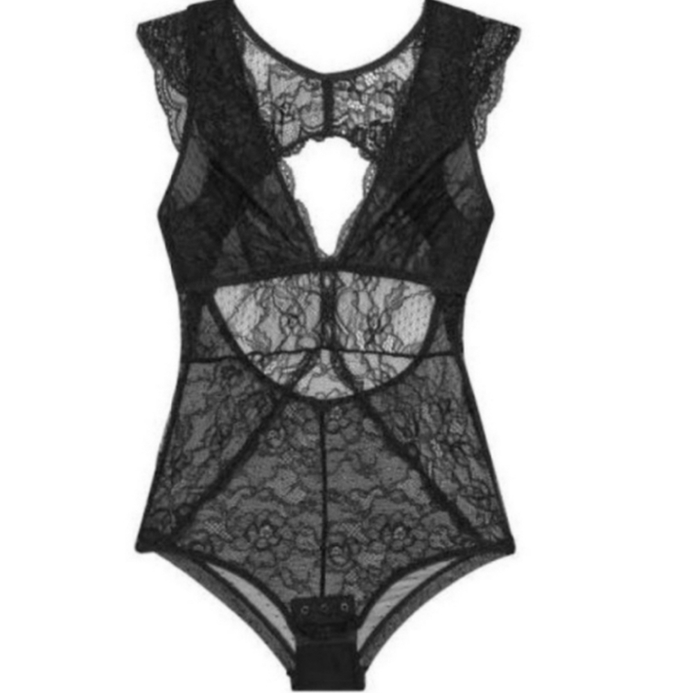 2. Sam Edelman black lace bodysuit - Picture 5 of 10